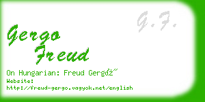 gergo freud business card